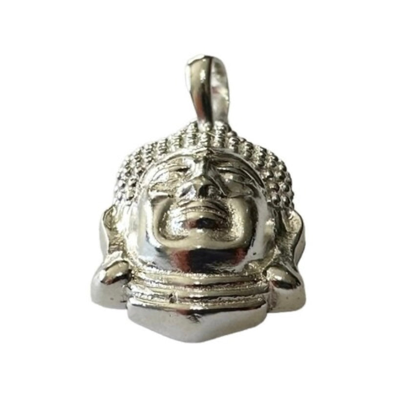 Sterling Silver Buddha Head Pendant