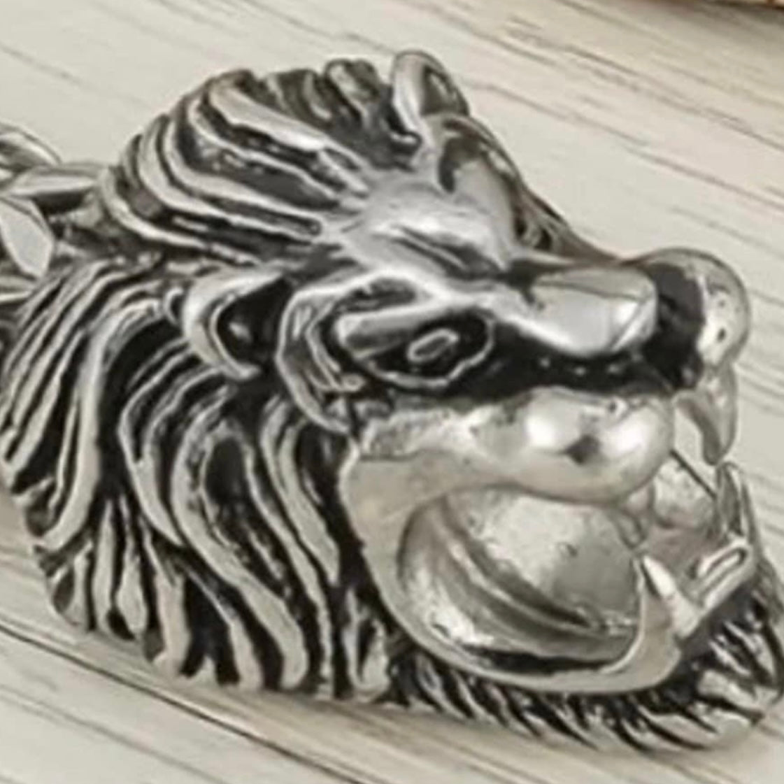 Stunning Stainless Steel Gothic King Lion Head Fargo Chain Bracelet Available in 3 Colours