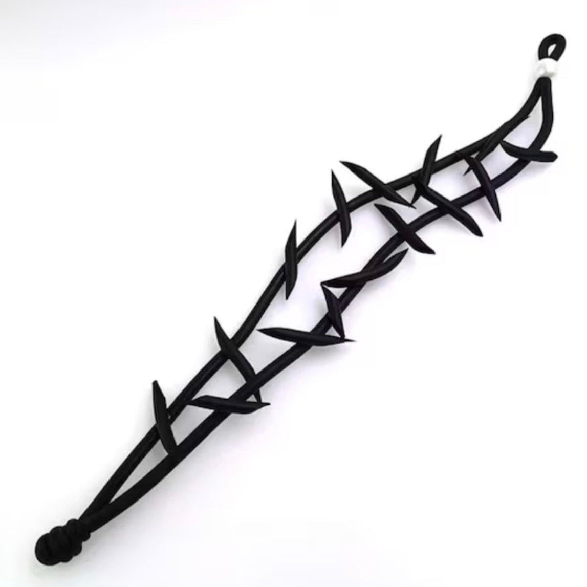 Black Rubber Soft Spike Gothic Punk Choker Necklace