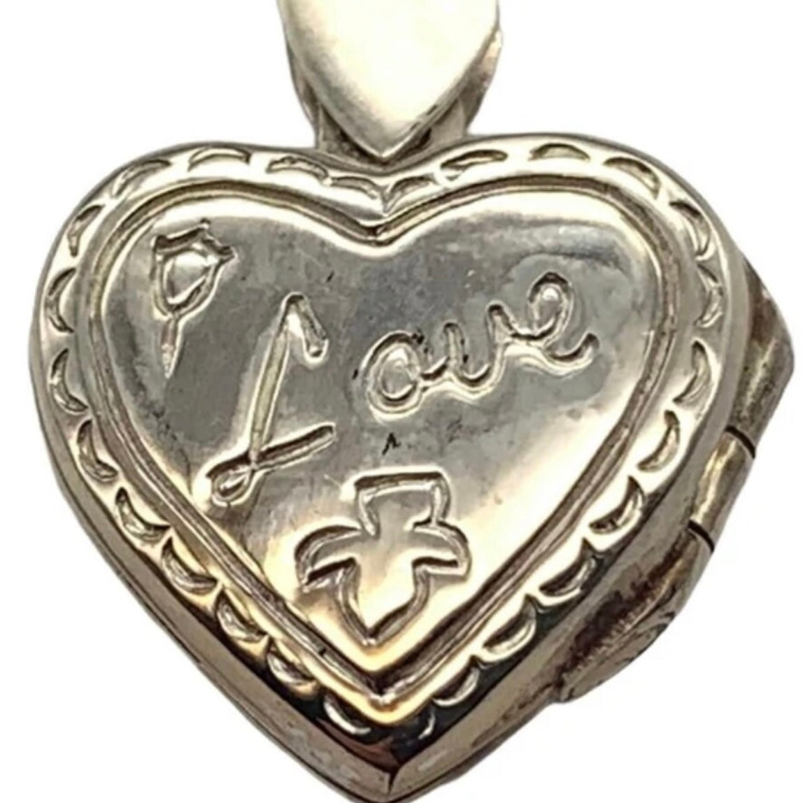 Stunning Sterling Silver LOVE Heart Locket