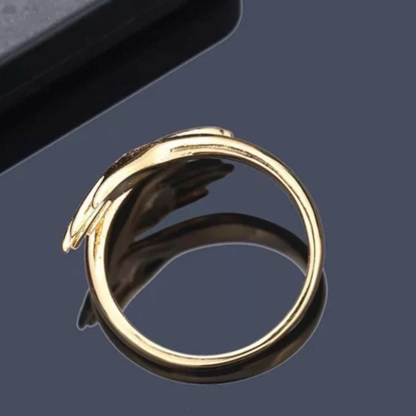 Romantic Hand with Love Hug Open Ring in Gold or Silver Colour