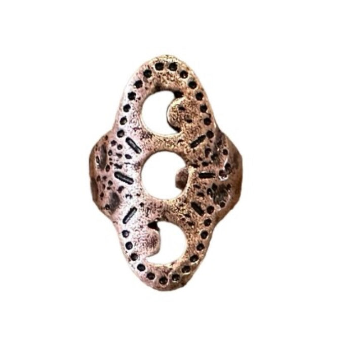 Gothic Witch Pagan Open Adjustable Copper Colour Ring