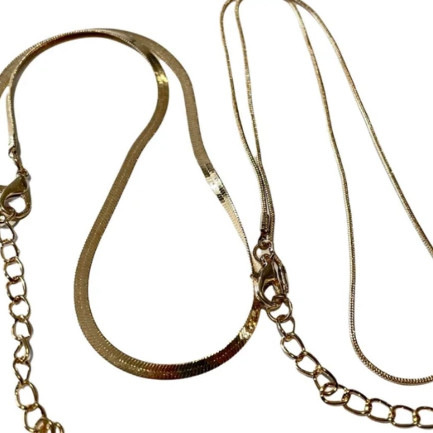 Stylist Double Layered Gold Choker Necklaces