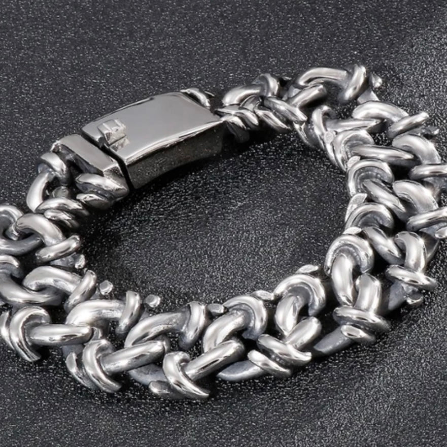 Titanium Bracelet 20MM Stainless Steel Hand Chain Bracelet