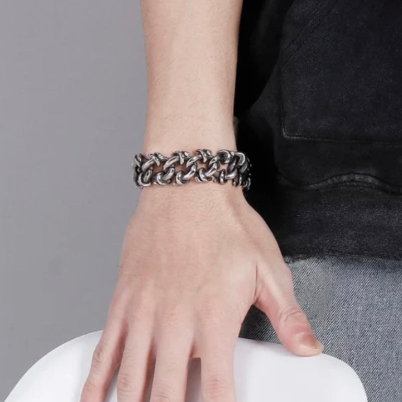 Titanium Bracelet 20MM Stainless Steel Hand Chain Bracelet