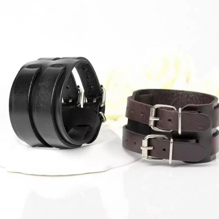 Genuine Vintage Leather Wrap Bracelet