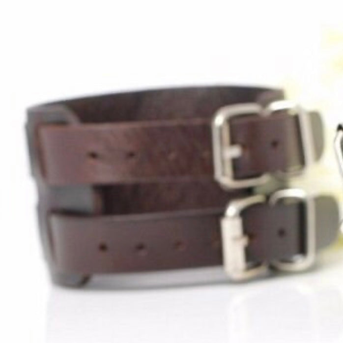 Genuine Vintage Leather Wrap Bracelet