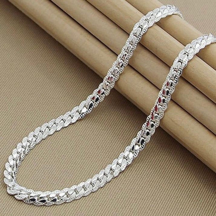 6mm Silver Snake Chain Necklace