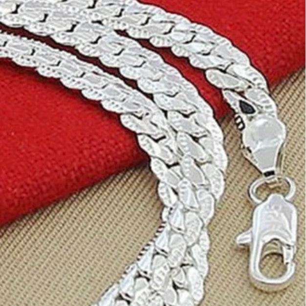 6mm Silver Snake Chain Necklace