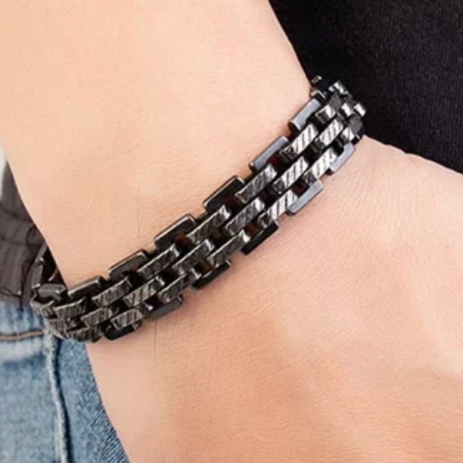 13.5mm Vintage Chain Link Punk Rock Stainless Steel Motorcycle Bracelet