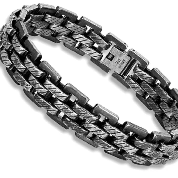 13.5mm Vintage Chain Link Punk Rock Stainless Steel Motorcycle Bracelet