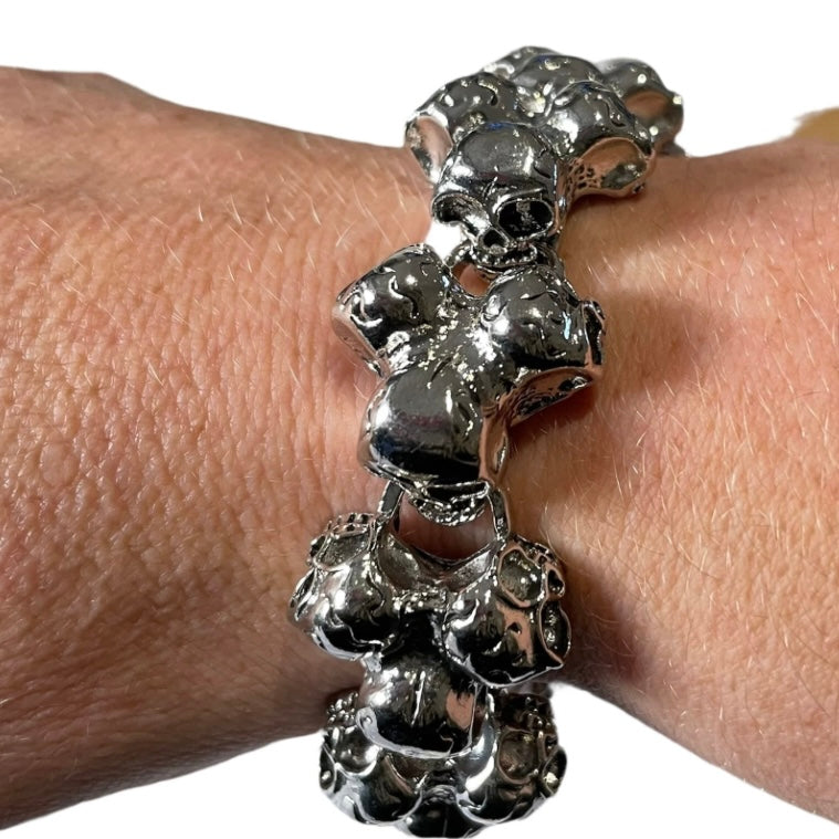 Stylish Stainless Steel Punk Skull Bracelet