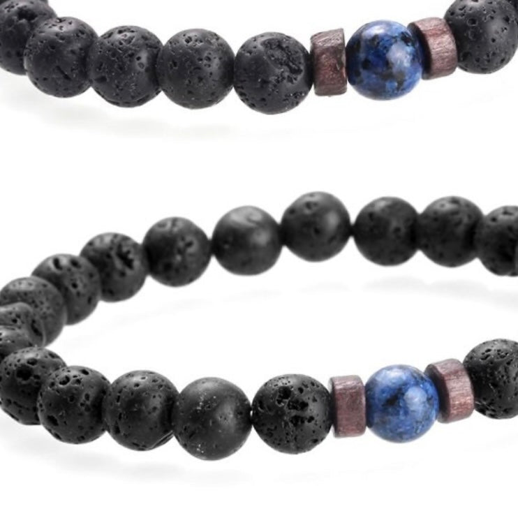 Natural Moonstone Bead Tibetan Buddha Bracelet chakra Lava Stone Diffuser Bracelets