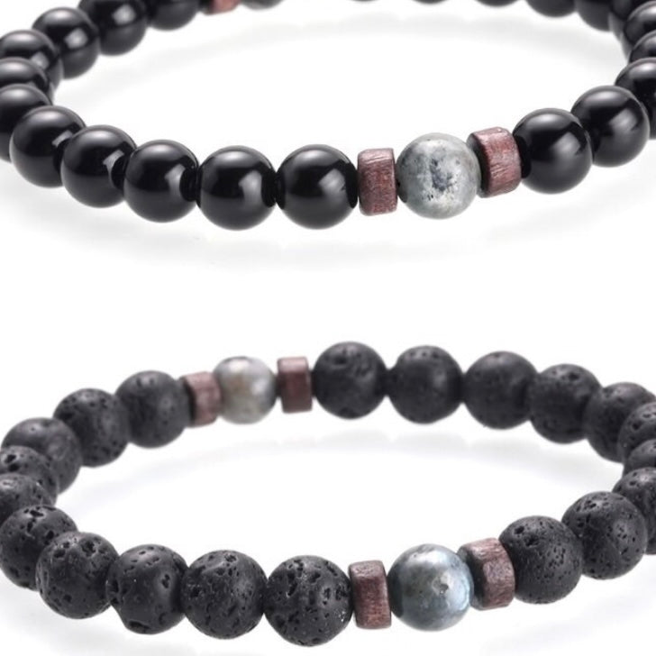 Natural Moonstone Bead Tibetan Buddha Bracelet chakra Lava Stone Diffuser Bracelets