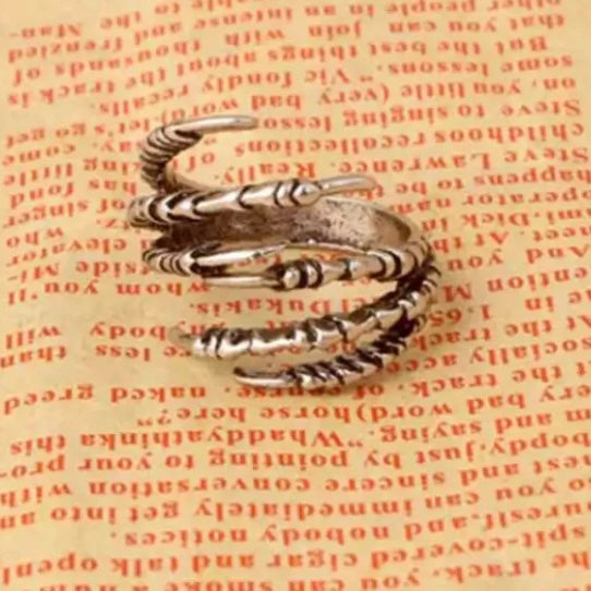 Black Dragon Claw Ring Punk Rock Vintage Gothic