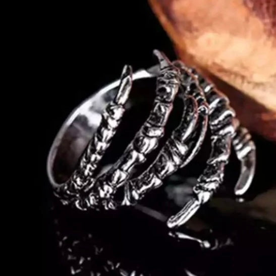 Black Dragon Claw Ring Punk Rock Vintage Gothic