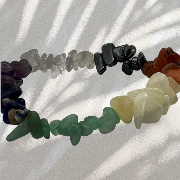 Chakra 7 Stone Chip Stunning Spiritual Bracelet