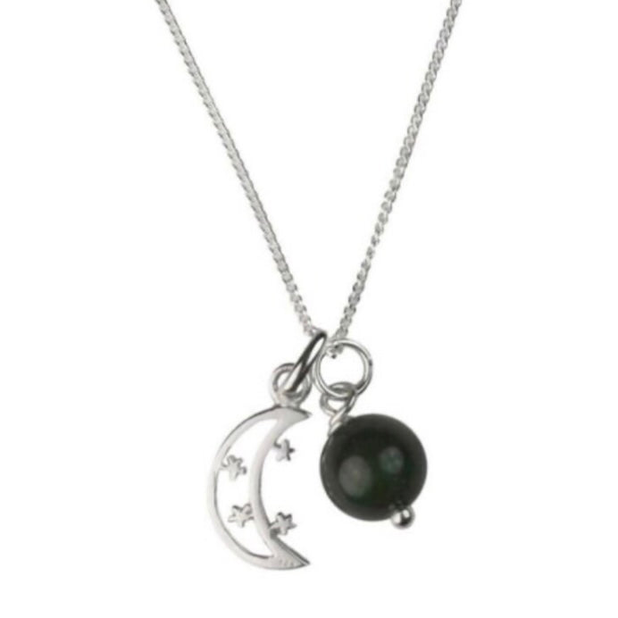 Beautiful Sterling Silver Birthstone with Charm/Pendant Necklace - Months January to June