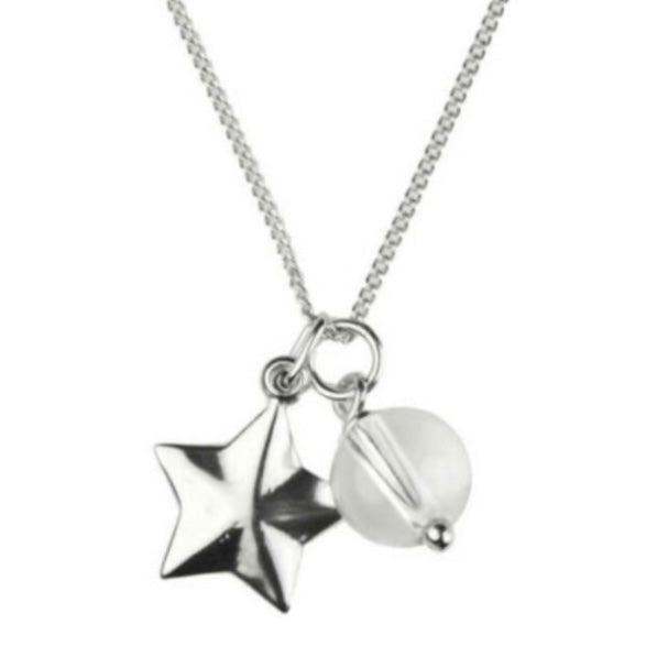 Beautiful Sterling Silver Birthstone with Charm/Pendant Necklace - Months January to June