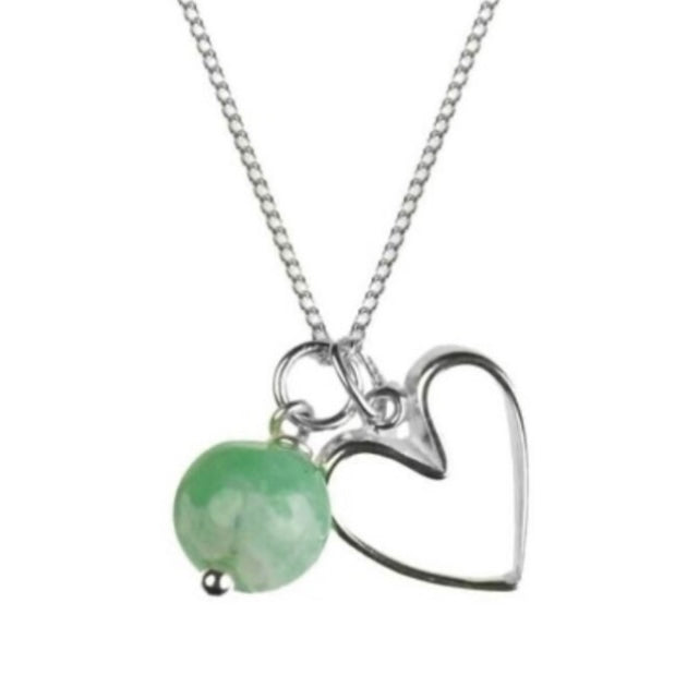 Beautiful Sterling Silver Birthstone with Charm/Pendant Necklace - Months January to June