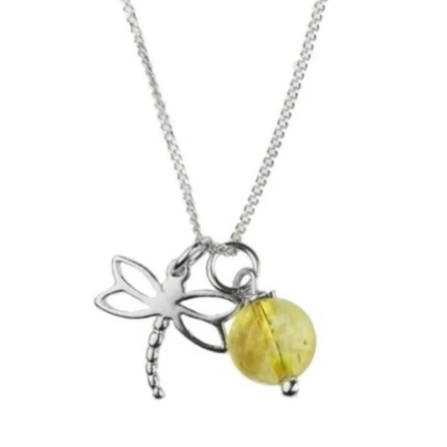 Beautiful Sterling Silver Birthstone with Charm/Pendant Necklace - July to December