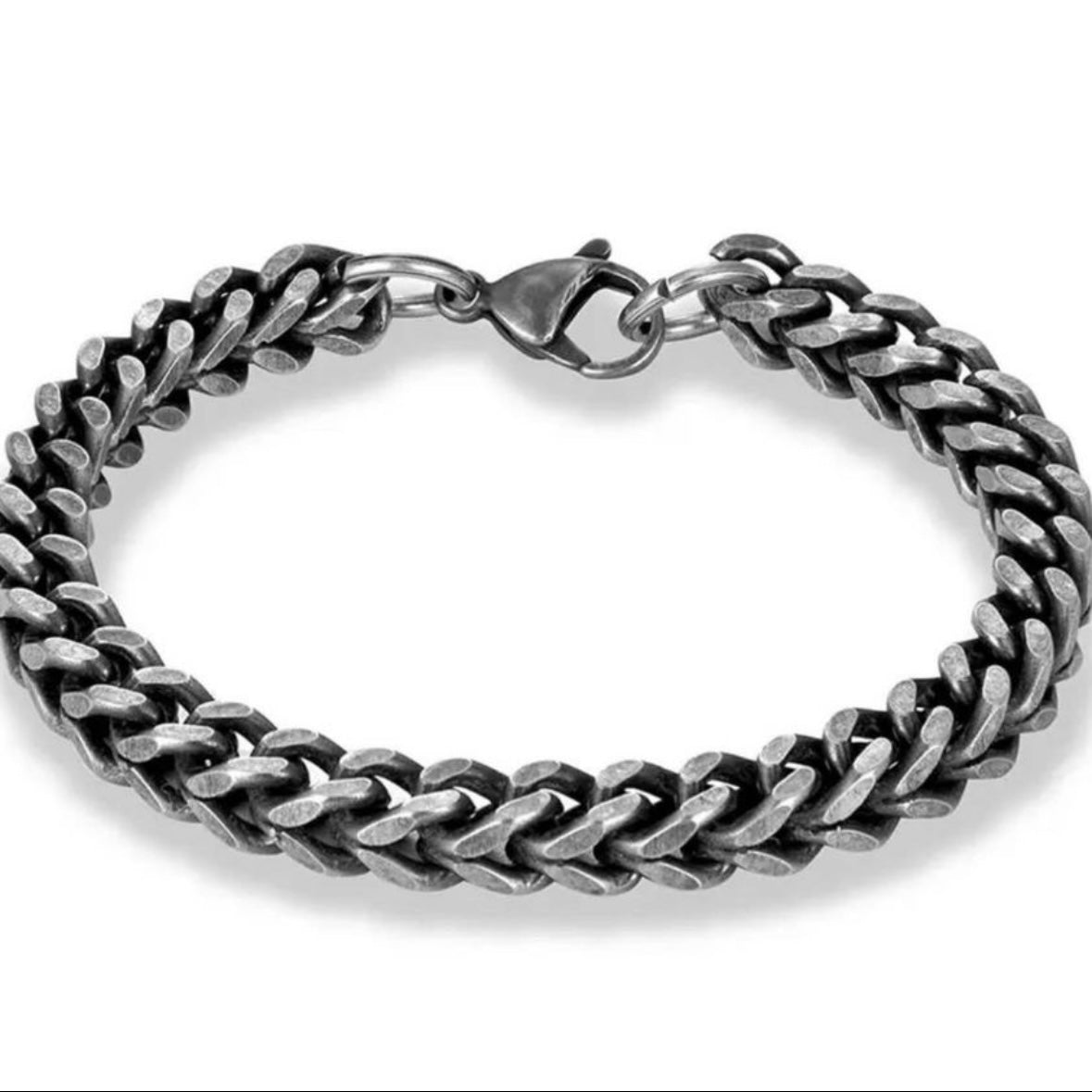 Vintage Retro Stainless Steel Link Bracelet