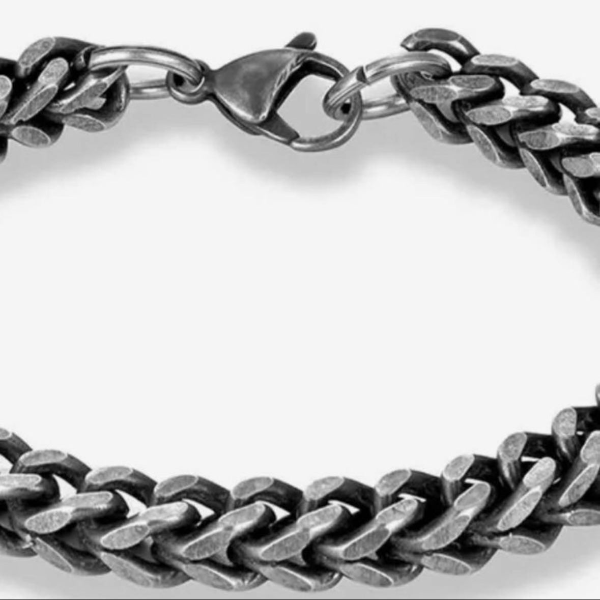 Vintage Retro Stainless Steel Link Bracelet