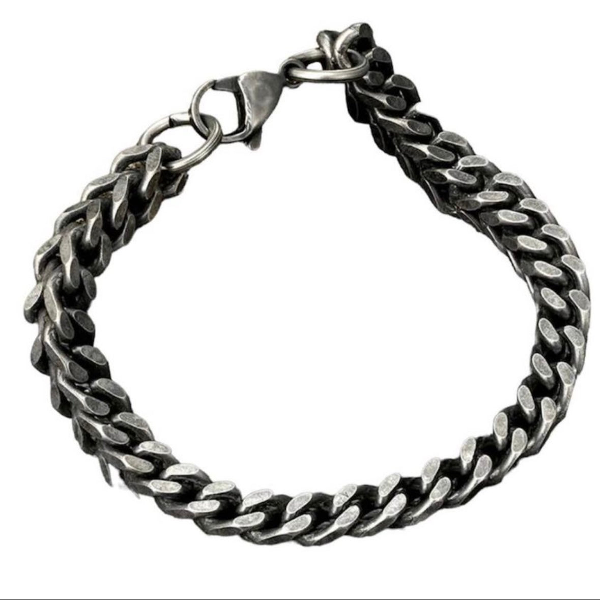 Vintage Retro Stainless Steel Link Bracelet