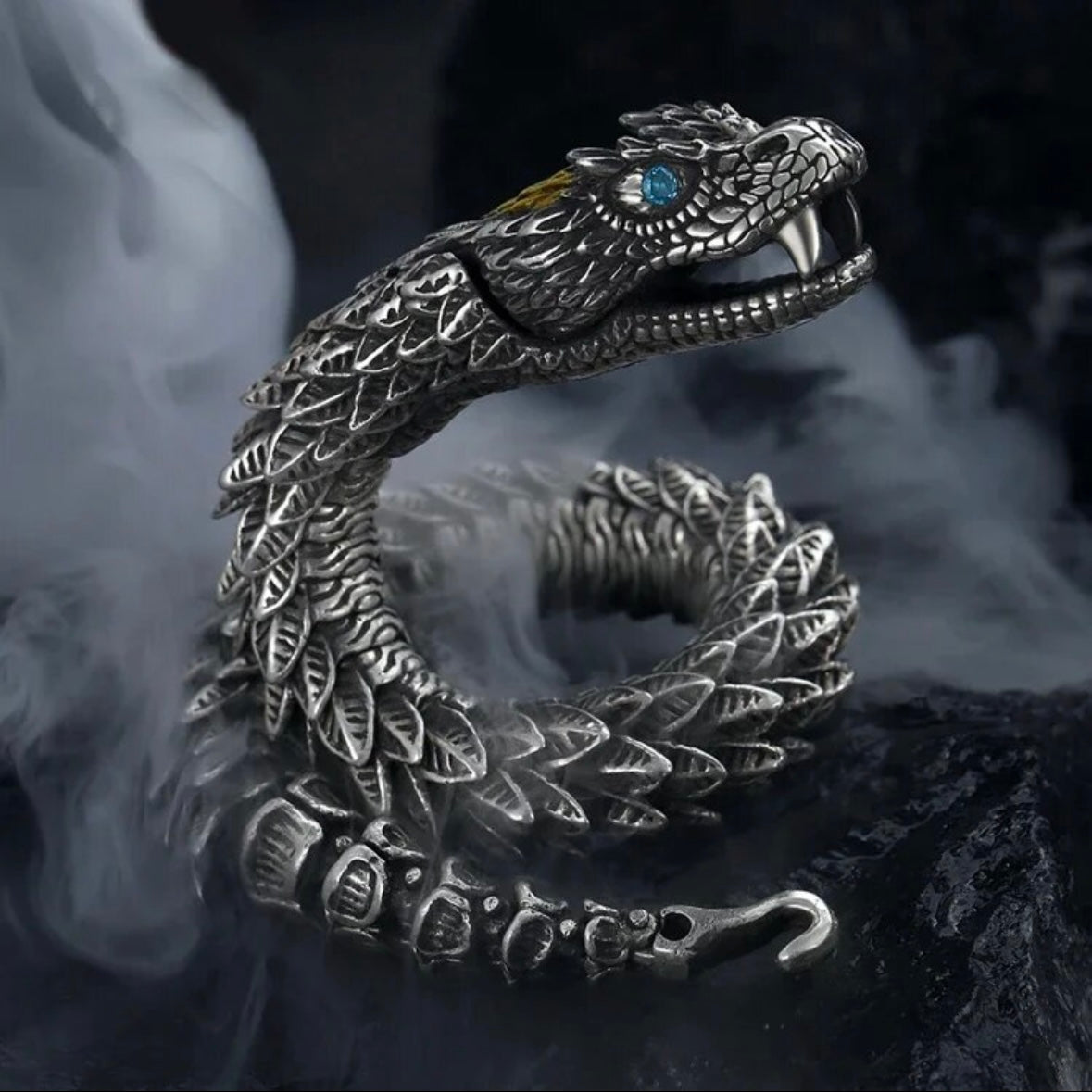 Three Demensional Retro Domineering Trendy Dragon Bracelet