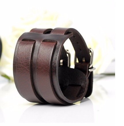 Genuine Vintage Leather Wrap Bracelet