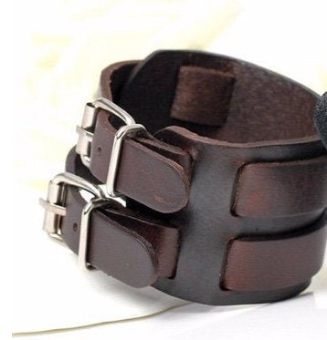 Genuine Vintage Leather Wrap Bracelet