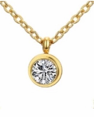 Double Chain Necklace with Cross & Crystal Charm Pendants