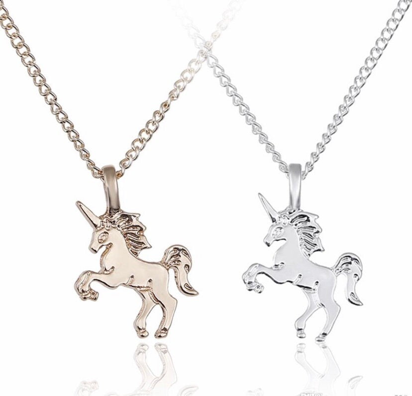 Mythical Magical Unicorn Charm Pendant Necklace With an open mind and positive spirit life is magical