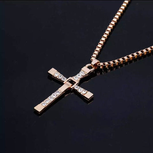 Silver or Gold Cross Necklace Pendant