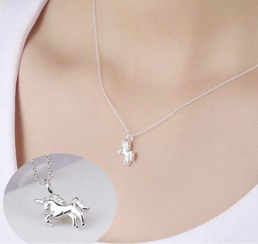 Mythical Magical Unicorn Charm Pendant Necklace With an open mind and positive spirit life is magical