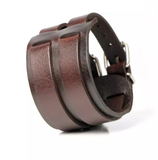 Genuine Vintage Leather Wrap Bracelet