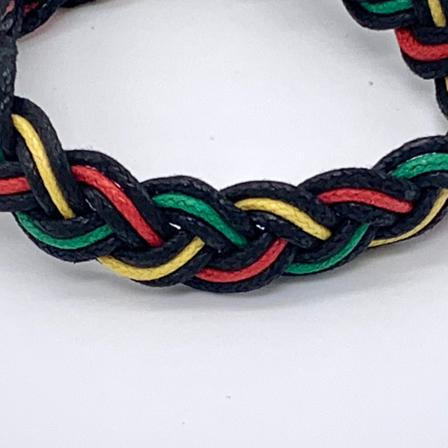 Plaited Cord Rasta Bracelet