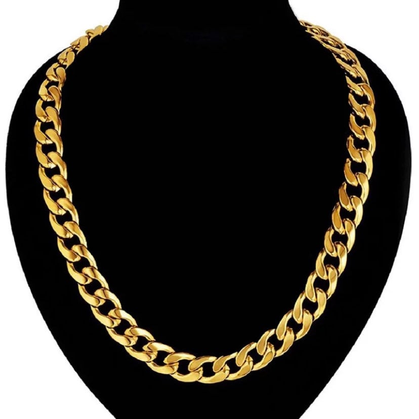 Bracelet and Necklace 10mm Miami Cuban Link Chain Stainless Steel Hip Hop Necklace & Bracelet Set Available in Gold or Silver Colour