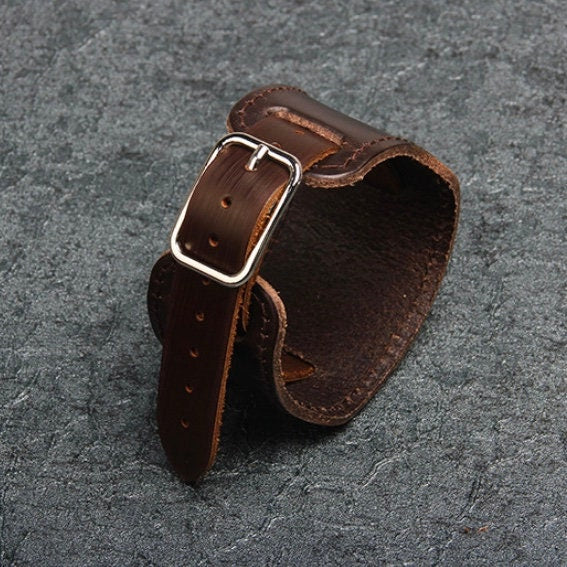 Wide Cuff Vintage Leather Bracelet