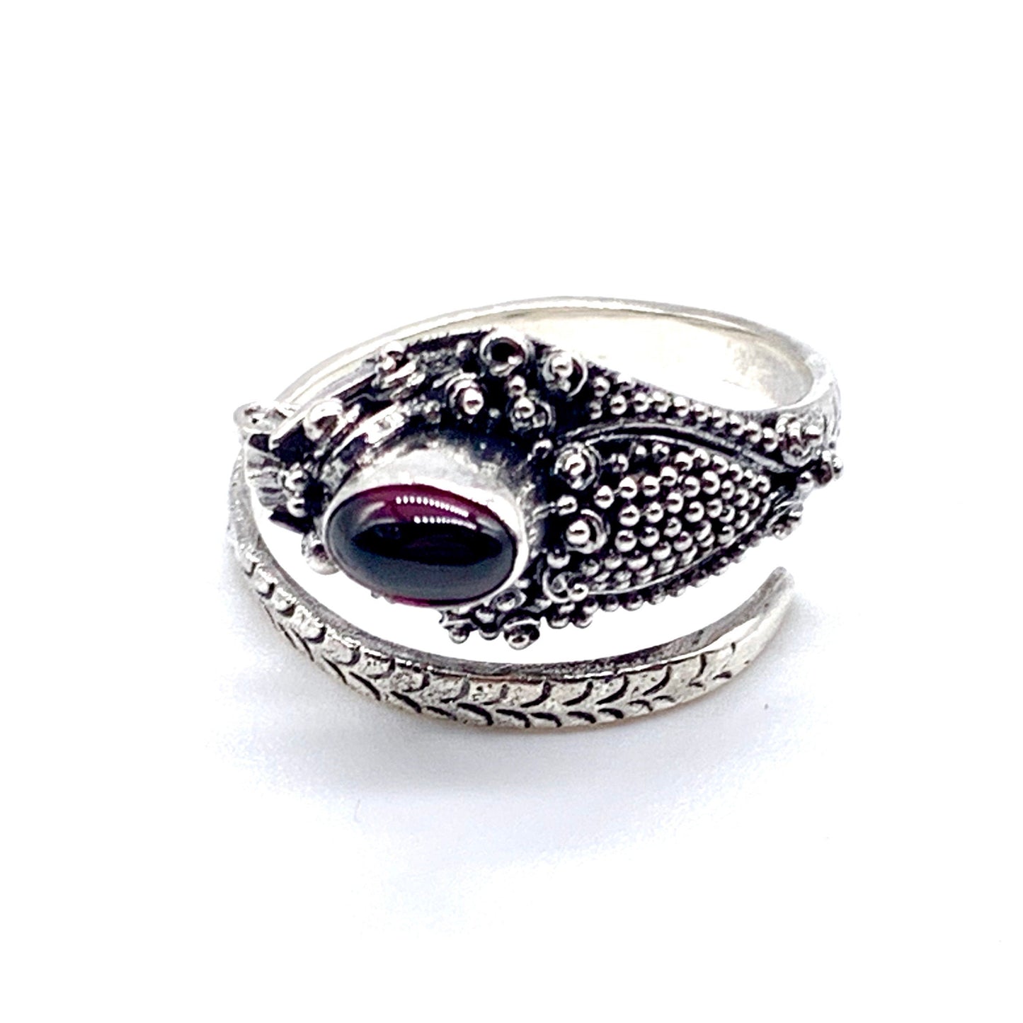 Silver Dragon Blood Ring in 925 Sterling Silver