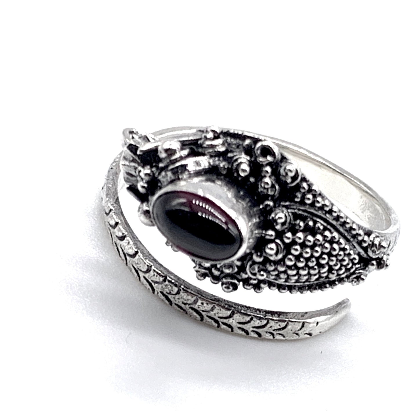 Silver Dragon Blood Ring in 925 Sterling Silver