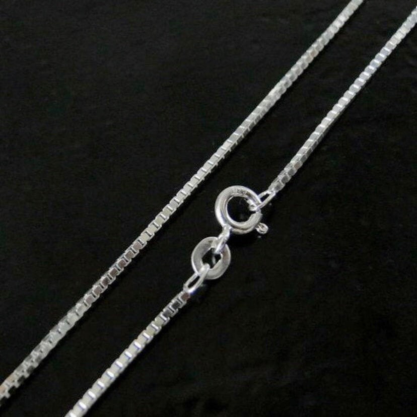 Box Chain 1.1mm in 925 sterling Silver