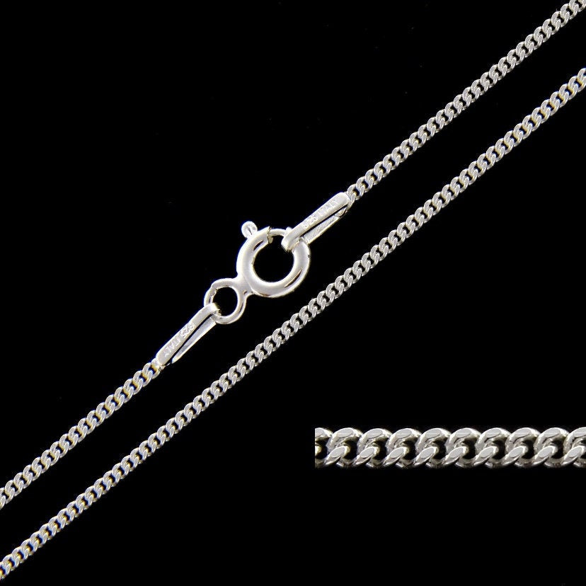 Curb Chain in 925 Sterling Silver