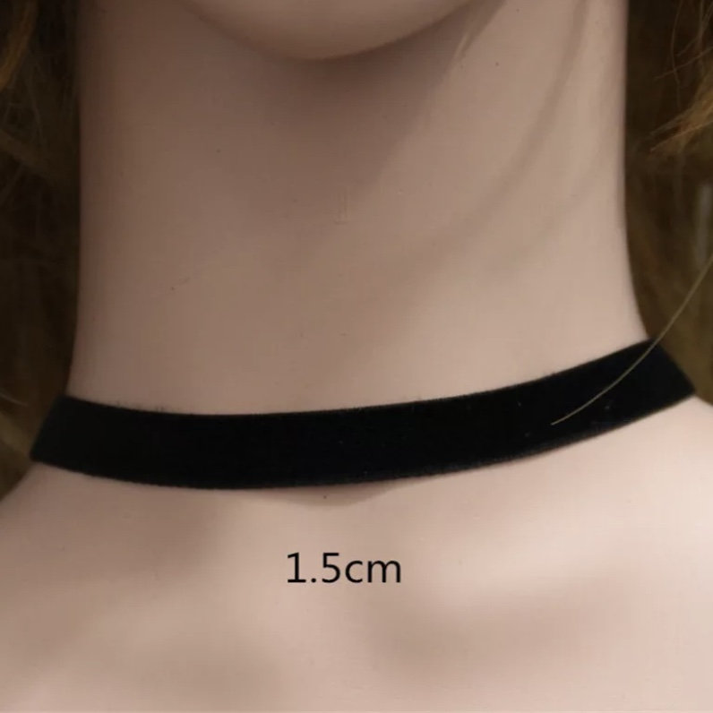 Black Velvet Collar Choker Simple Retro Punk Necklace