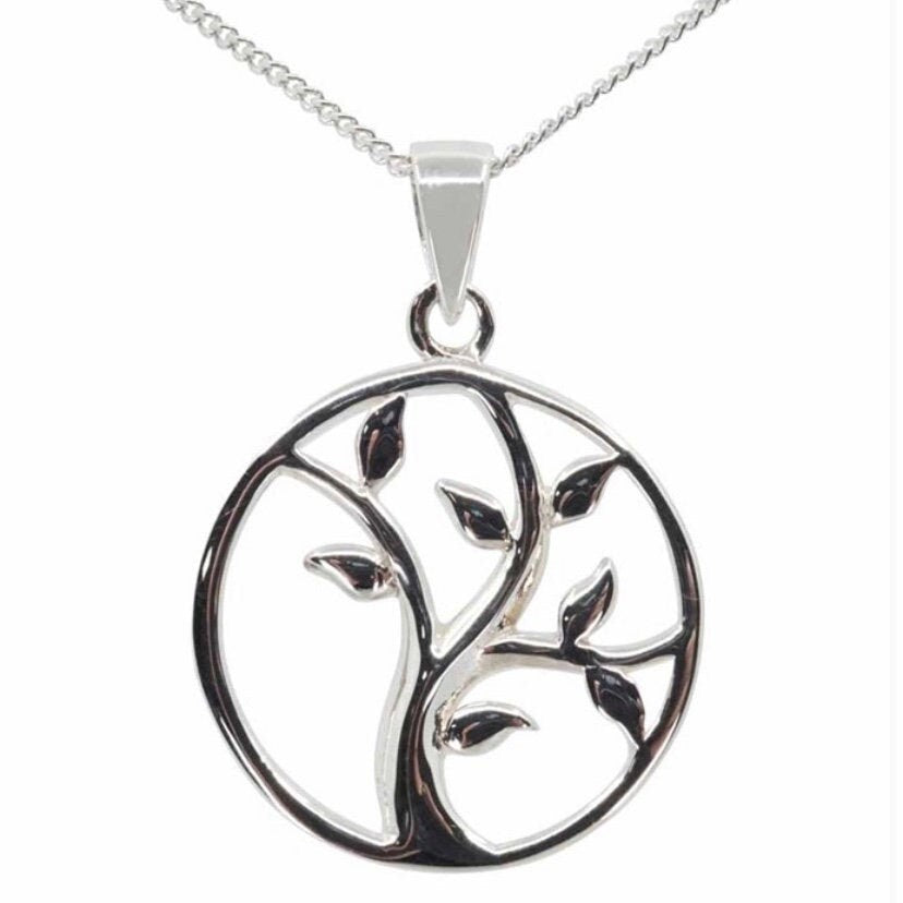 Sterling Silver Celtic Tree of Life Pendant Necklace