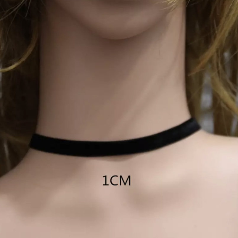 Black Velvet Collar Choker Simple Retro Punk Necklace