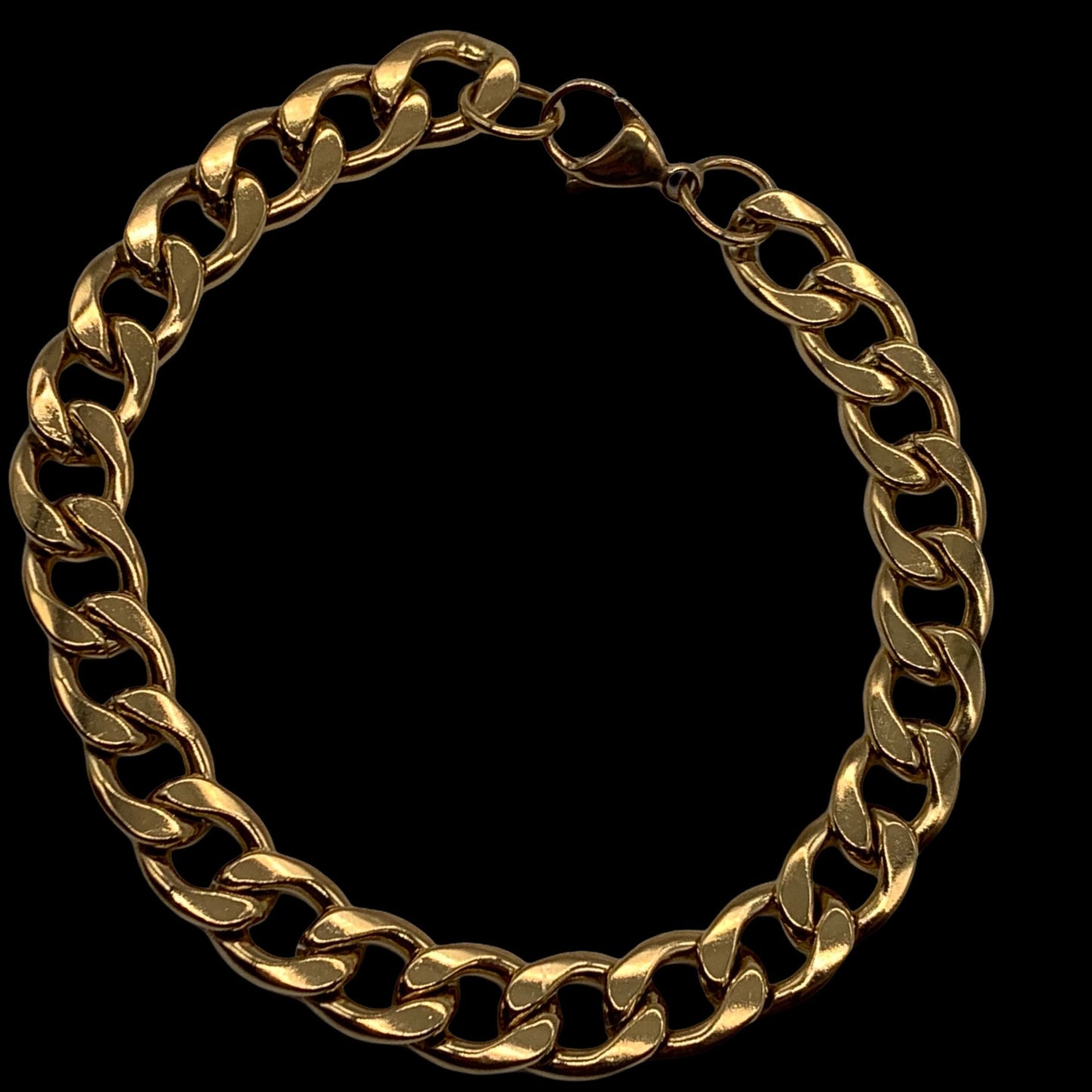 Bracelet and Necklace 10mm Miami Cuban Link Chain Stainless Steel Hip Hop Necklace & Bracelet Set Available in Gold or Silver Colour