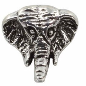 Sterling Silver Elephant Stud Earrings