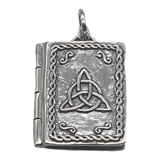 925 Sterling Silver Charmed Book of Shadows Locket Pendant