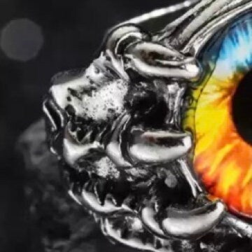 Gothic Vintage Colourful Eye Open Ring